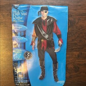 Men's Hig Seas Rogue Deluxe Costume Sz 38-40
